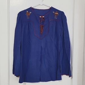 Israel blouse embroidered shirt camels unique top hand stitched beautiful shirt